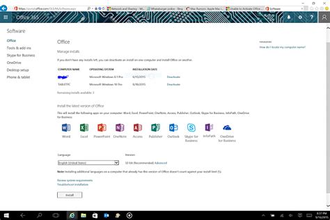 Unable to activate Office 365 ProPlus .